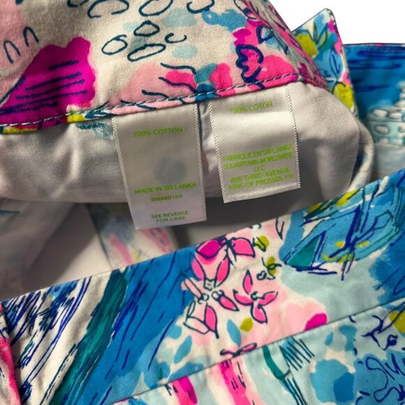 Lilly Pulitzer Positano Callihan Shorts Size 4 Beach Bright Colorful - Picture 5 of 6